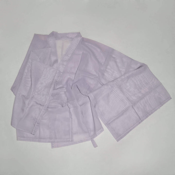 Hanfu Dress Set, 3-Piece Outfit (2 Tops + 1 Skirt), Light Purple Top