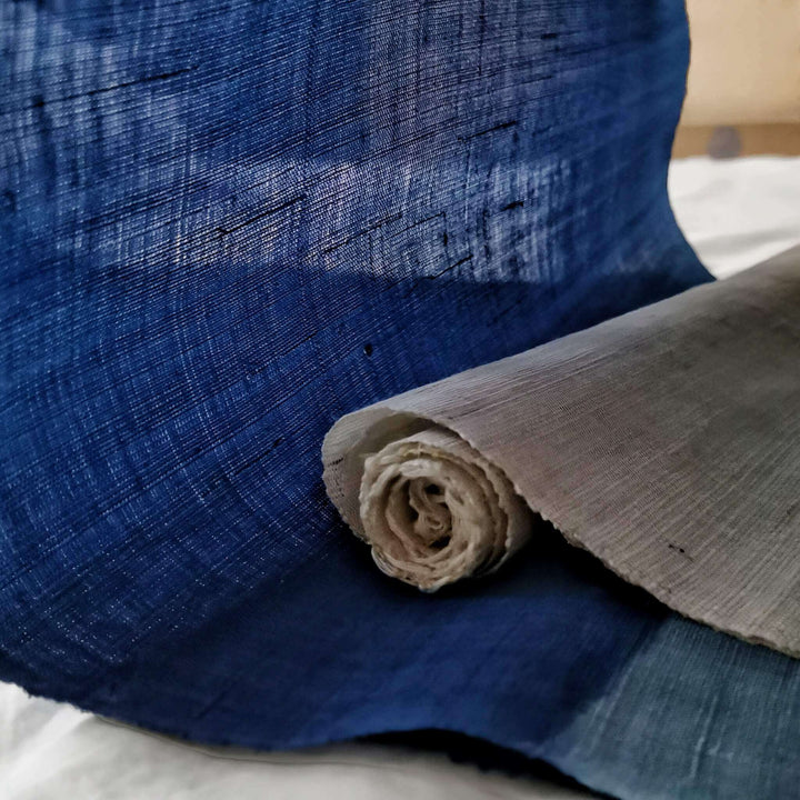 Shibori Linen Ramie あさ Noren Curtain/Japanese Doorway Curtain/Backlight