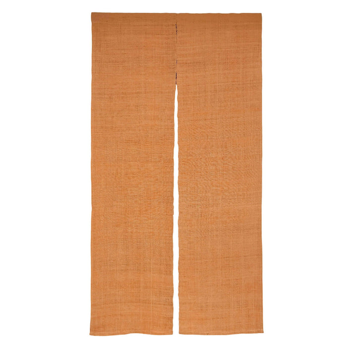 Orange Ramie Door Curtain, 2 Panels Tie-Dye Shibori Noren Curtain